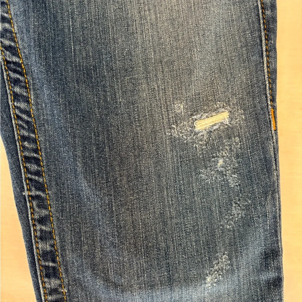 True Religion Women’s Hi Rise Bootcut Jeans 27 Made in USA Distressed Y2K - Picture 13 of 14